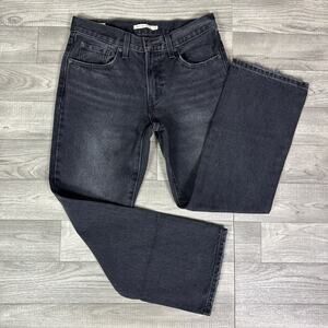 Levi's 100% Cotton Middy Ankle Bootcut Denim Jeans Black sz 27